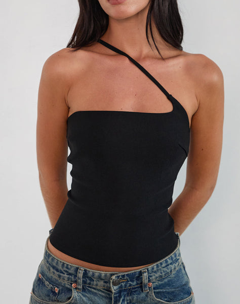 Image of Kacya Asymmetric Top in Black