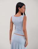 Image of Saylor Sleeveless Top in Slinky Sky Blue