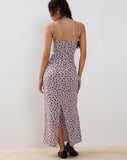 Image of Kafka Maxi Slip Dress in Blue Floral Ditsy