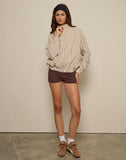 Image of Kalle Shell Jacket in Brown Check