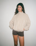 Image of Kalle Shell Jacket in Brown Check