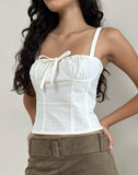 Image of Kamden Cami Top in Linen Ivory