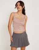 Image of Kanaya Top in Satin Dusky Pink