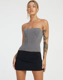 image of Kansa Corset Top in Charcoal