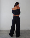 Image of Kaomy Wide Leg Trouser in Black