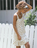 Image of Karina Dress in Funshine Floral Off White