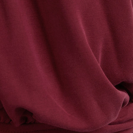 Karise Plunge Top in Cupro Dark Red