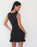 Image of Vishata Top in Black Sequin Lace