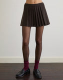 Image of Kassine Mini Skirt in Tailoring Brown