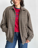 Image of Kassira Jacket in Tonal Brown Check