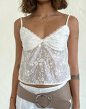 Image of Kasturi Top in Broderie White