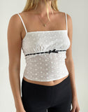 Image of Katisa Top in Broderie White