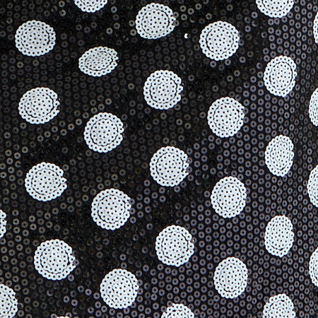 Kavivi Midi Skirt in Polka Sequin Monochrome