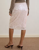 Image of Kavivi Midi Skirt in Sequin Baby Pink