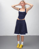 Image of Kayatra Corset Top in Chambray Indigo