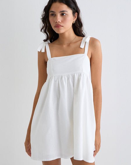 MOWGLI CAP SLV MN DRESS MICRO POLKA PNK