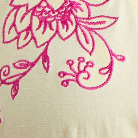 KAYRIA TIE TOP LEMON FLORAL PINK EMB