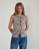 Image of Kayvata Top in Mini Gingham Brown