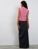 Image of Kayve Tie Front Top in Bubblegum Pink