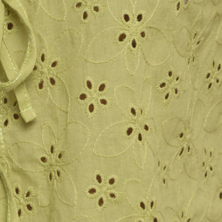 KAYVE TF TOP LITTLE DAISY BRODERIE LIME