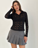 Image of Kenila Shirt in Regal Lace Black