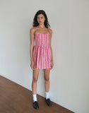 Image of Kesyani Mini Dress in Vertical Pink Stripe