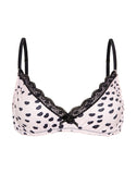 Image of Kia Bra in Pink Micro Lips Black