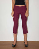 Image of Kila Capri Trousers in Tailoring Burgundy