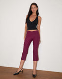 Image of Kila Capri Trousers in Tailoring Burgundy