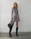 Image of Kimberly Open Back Mini Dress in Silver Sequin