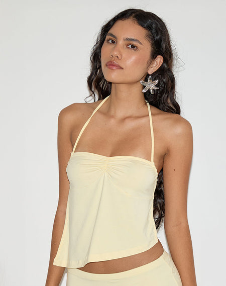 Dudley Vest Top in Buttermilk