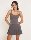 Image of Kiona Corset Top in Charcoal