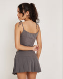 Image of Kiona Corset Top in Charcoal