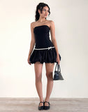 Image of Klaita Puffball Mini Dress in Black