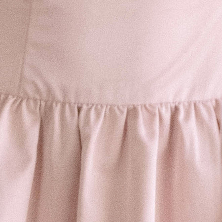 Krayofa Puffball Mini Dress in Baby Pink