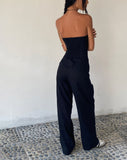 image of MOTEL X JACQUIE Kyaria Bandeau Jumpsuit in Black