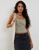 image of Kye Corset Top in Ash Grey