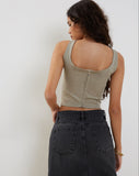 image of Kye Corset Top in Ash Grey