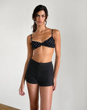 image of Kyomi Shorts in Ribbed Black