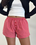 Image of Laboxe Shorts in Red Gingham