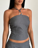 Image of Laika Top in Tailoring Charcoal