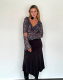 Image of Lakota Cardigan in Black Baroque Print