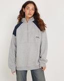 Image of Laksa Sweatshirt in Grey and Marl Navy