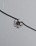 Image of Lana Cord Rose Necklace by Gemini Jewels