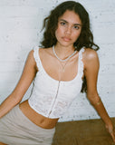 image of Laru Corset Top in Lace Ivory