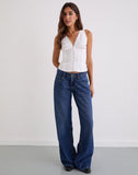 Image of Lasily Sleeveless Corset Top in White