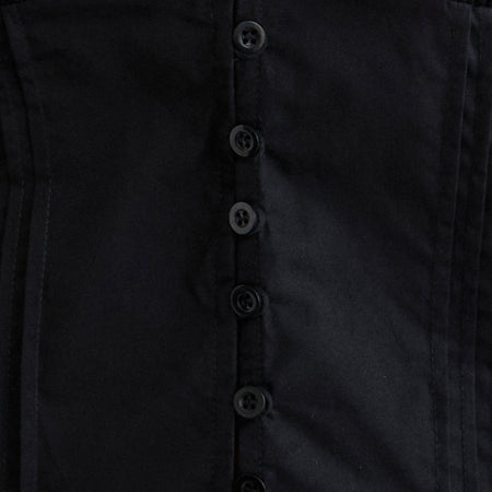 Lasily V Neck Corset Top in Black