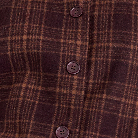 Lastika Jacket in Check Dark Burgundy