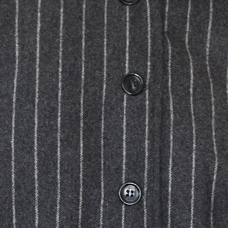 Lastika Jacket in Charcoal Pinstripe