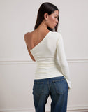 Image of Lasya Long Sleeve Top in Off White